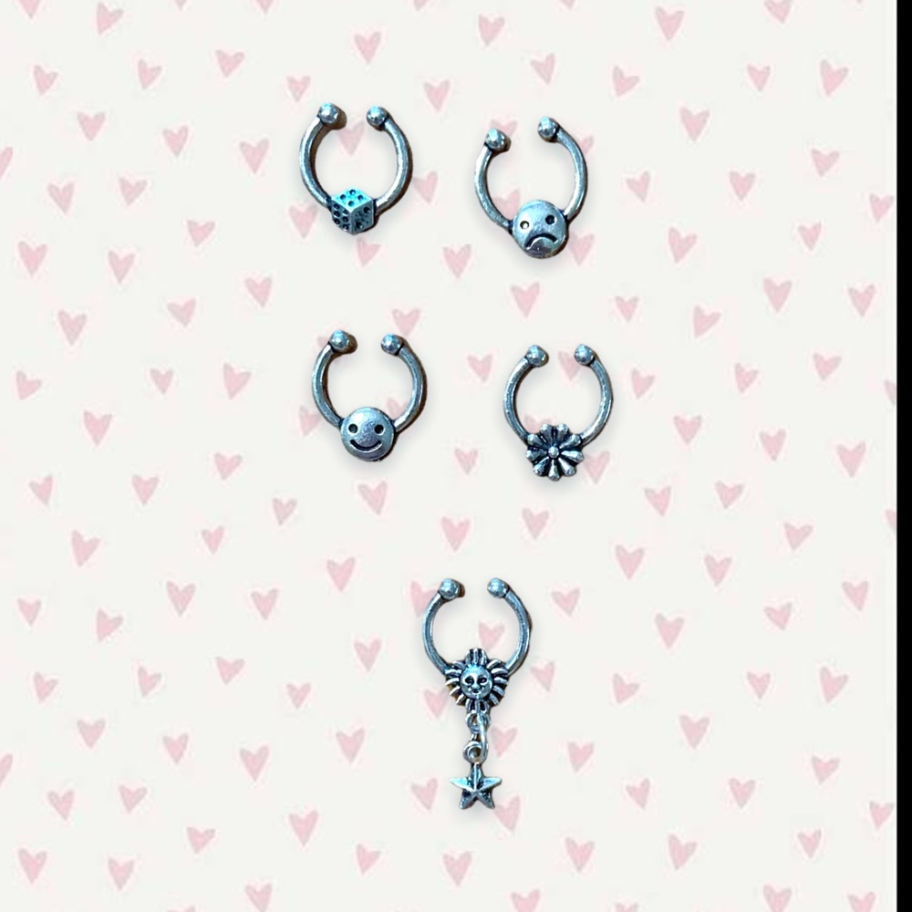 Shein faux septum rings